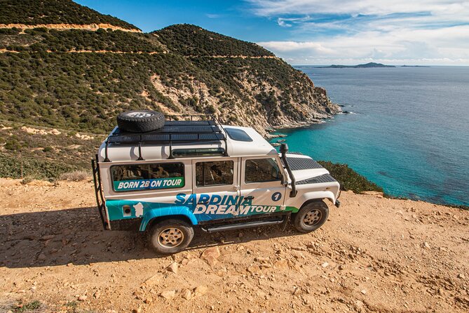 4x4 Mountains And Beaches - Chia area - Su Giudeu, two hours beside clear water