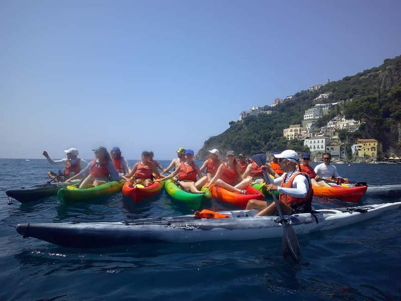 Amalfi Coast: Kayak & Snorkeling tour, sea caves and beach - The beach stop near Atrani