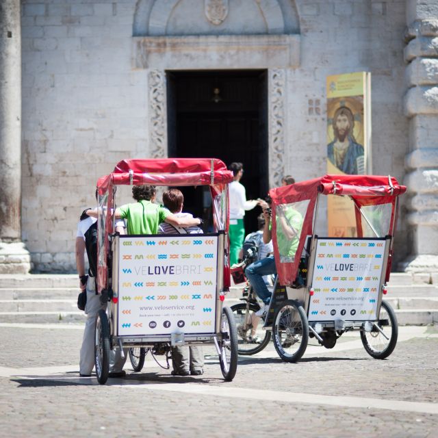 Bari: Old Town Guided Eco-Friendly Rickshaw Tour - The Swabian Castle from the outside
