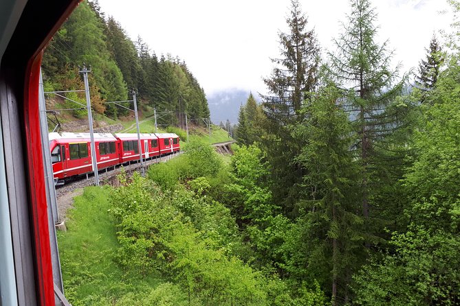 Bernina Red Train, Swiss Alps & St Moritz From Milan - Boarding the Bernina Red Train