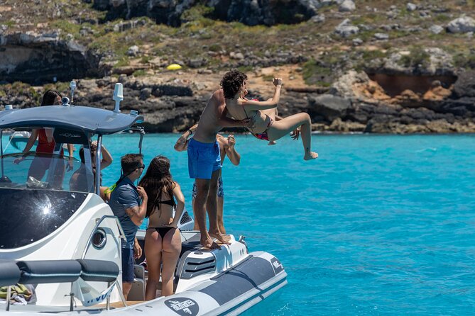 Boat Tour Egadi Day discover Favignana and Levanzo from Trapani - The boat, crew, and included extras