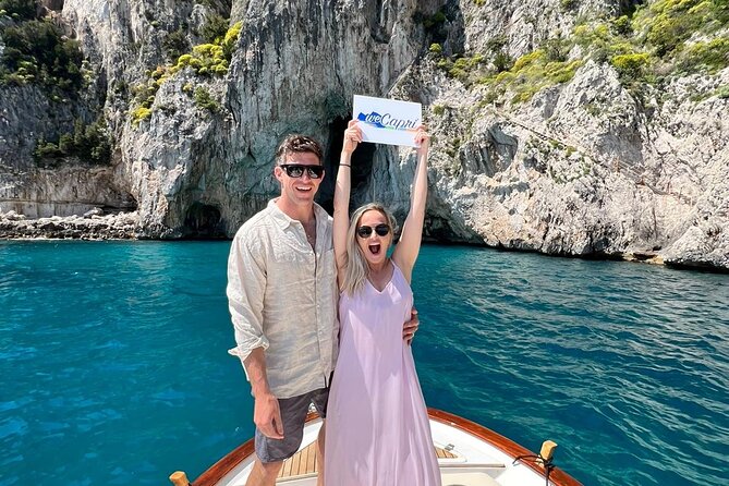 Boat Tour in Capri Italy - The lighthouse, arches, and western end of the island