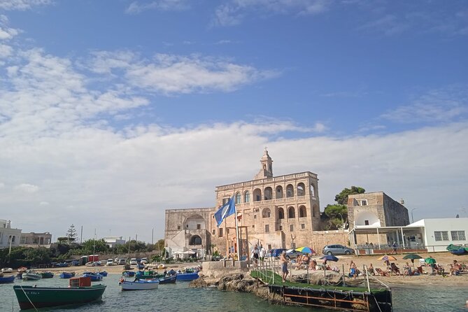 Boat tour of the Polignano a Mare caves with aperitif - San Vito and the old abbey