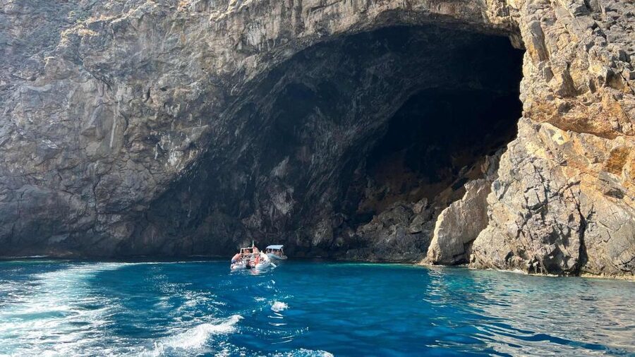 Buggerru: Half-Day Dinghy Tour of the Sardinian South Coast - Swimming near Cala Domestica