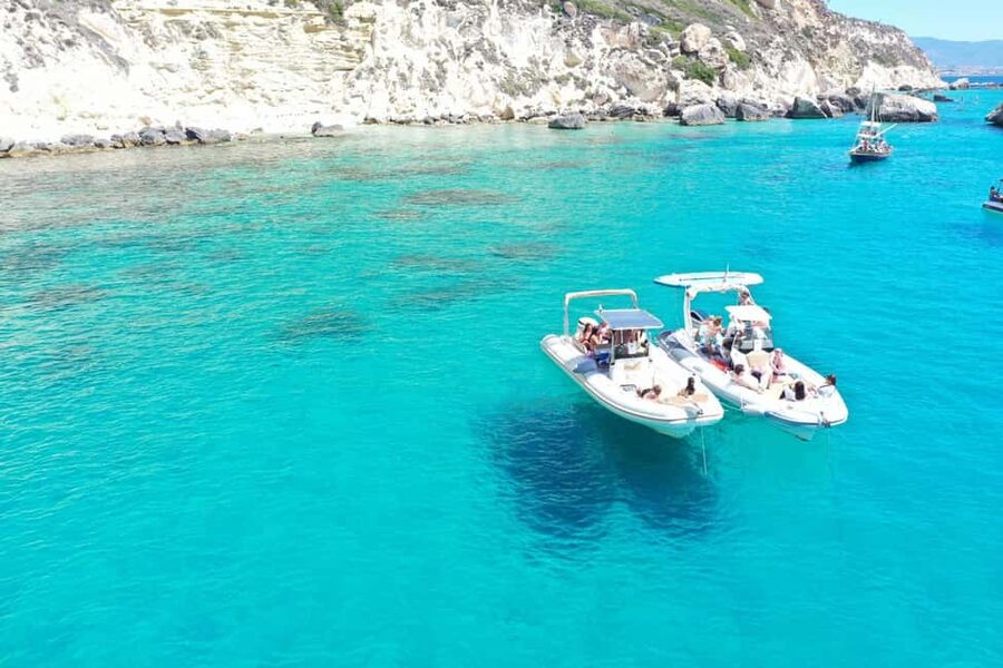 Cagliari: Boat Tour, 4 Stops, Swim, Snorkeling, & 1 Spritz - Cala Bernat, the first swimming stop