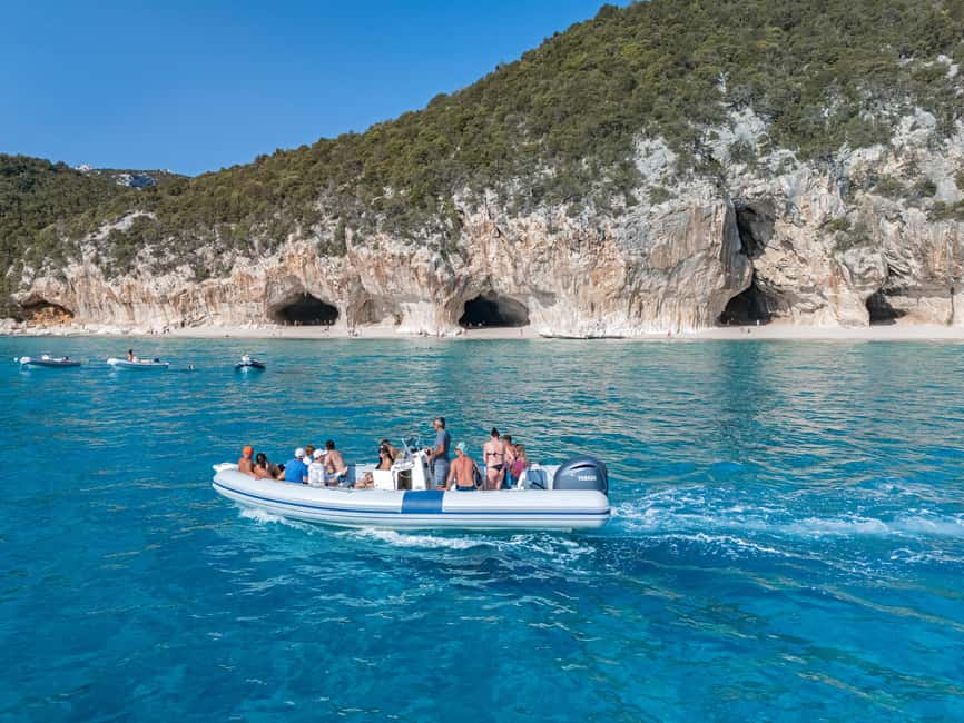 Cala Gonone: Gulf of Orosei Dinghy Cruise with Swim Stops - Caves, arches, and the return ride