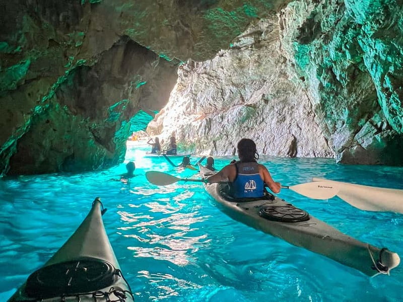 Capri: Caves and Beaches Kayaking Tour with GoPro Photos - Marina Piccola: briefing before the launch