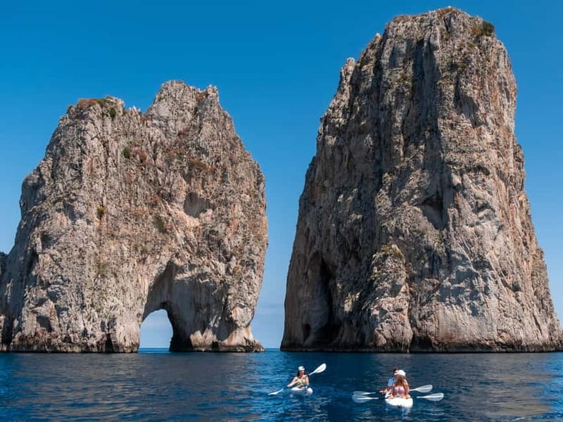 Capri: Caves and Beaches Kayaking Tour with GoPro Photos - Along Via Krupp and the Capri cliffs