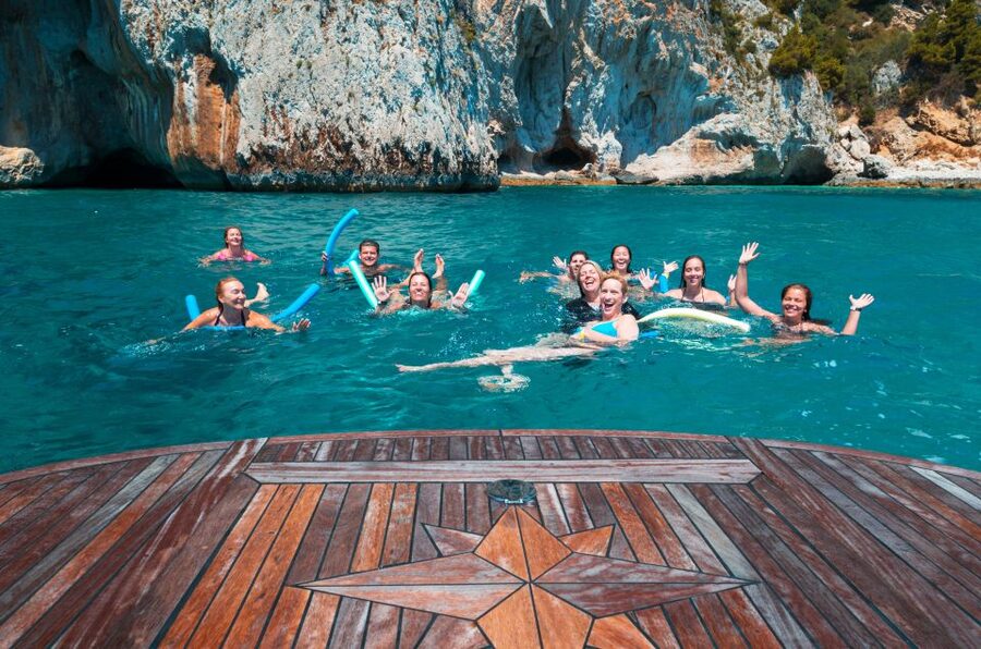 Capri: Full-Day Small Group Boat Tour - White, Coral, and Green Grottoes