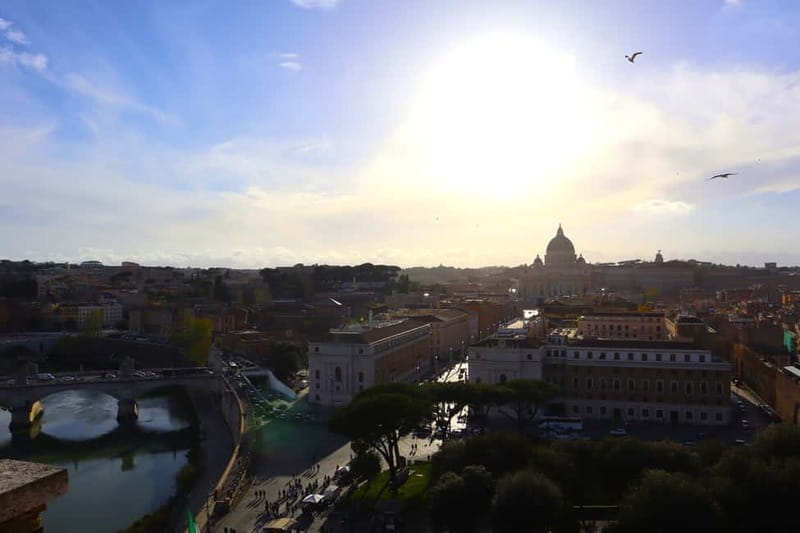 Castel Sant'Angelo Skip-the-Line Entry & Optional Audioguide - The rooftop terrace and Rome below