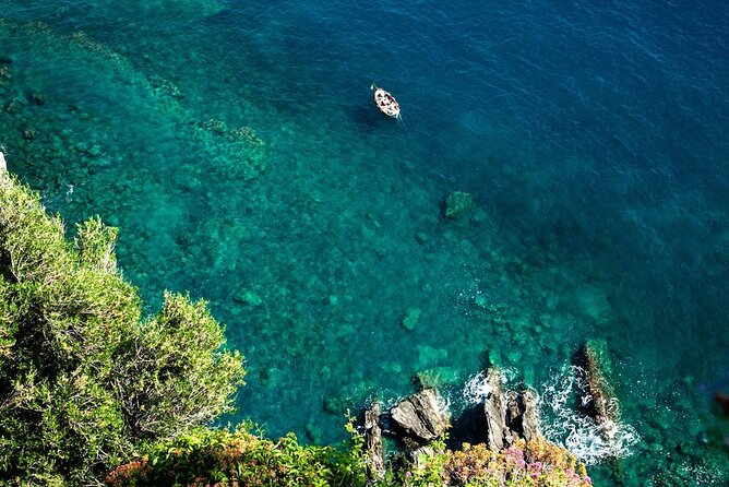 Cinque Terre Hybrid Boat Tour from Monterosso - The swimming stop and Ligurian aperitif