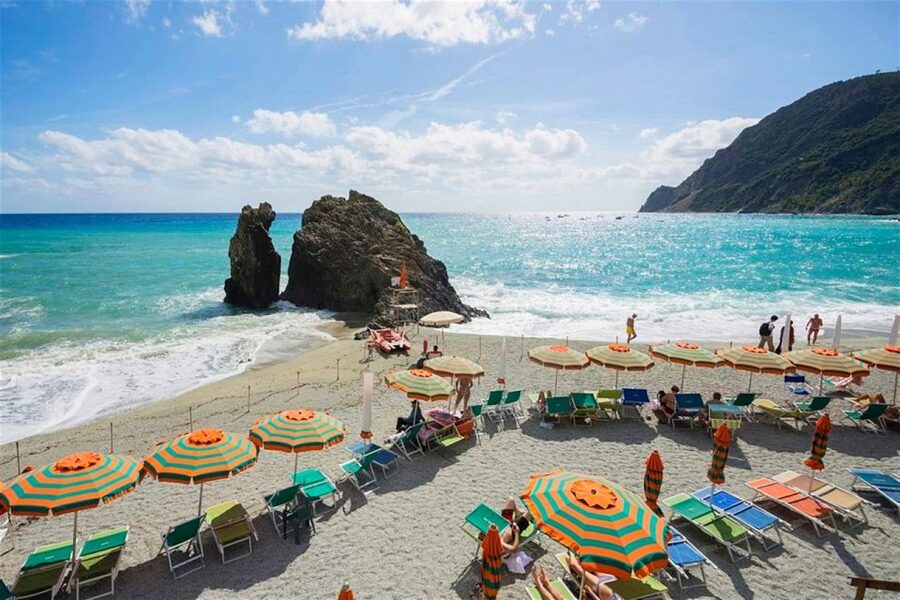 Cinque Terre: Hybrid Boat Tour with Swimming Stop - Monterosso begins the ride with beaches and lemon trees
