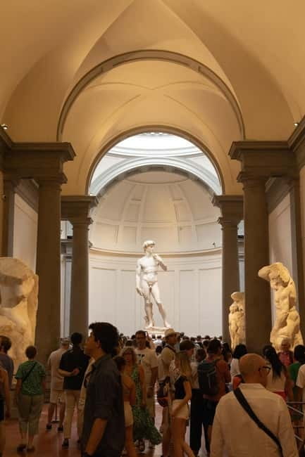 Florence: Accademia Gallery Skip-the-Line Guided Tour - Inside the gallery, from religious art to David