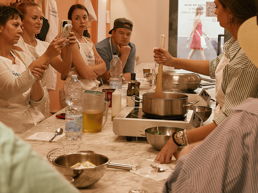 Florence: Cooking Class with Local Food Market Tour - Rolling pasta with Alice, Roberta, Victoria, and Federico