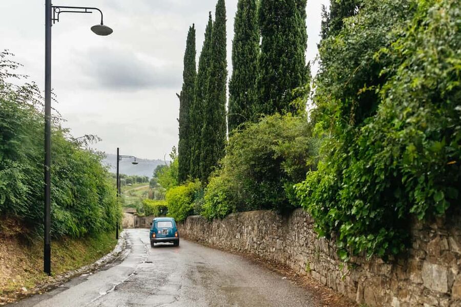 Florence: Countryside Vintage Fiat 500 Driving Tour - Quiet lanes, olive groves, and a change of driver