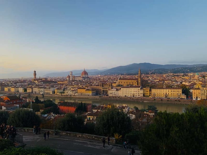 Florence: E-Bike Tour with Michelangelo Square - Crossing toward Pitti Palace and Santo Spirito
