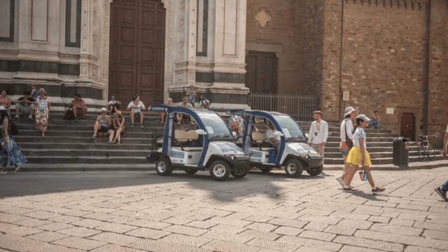 Florence: Old Town Golf Cart Excursion - Santa Croce and the National Central Library
