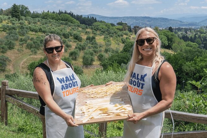 Florence Pizza or Pasta Class with Gelato Making at a Tuscan Farm - A Tuscan farm kitchen with Florence below