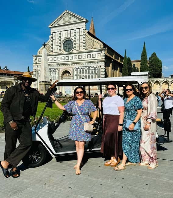 Florence: Private Electric Mini Car Tour with Local Guide - Palazzo Vecchio, the Uffizi, and Ponte Vecchio
