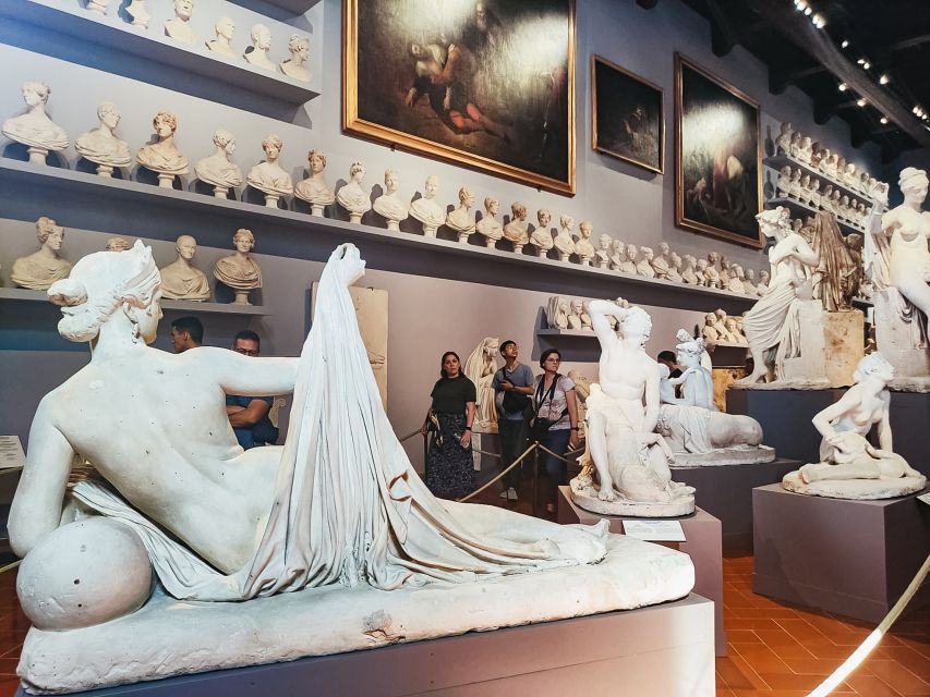 Florence: Timed Entry Ticket to Michelangelo's David & eBook - Collecting your ticket near the Accademia