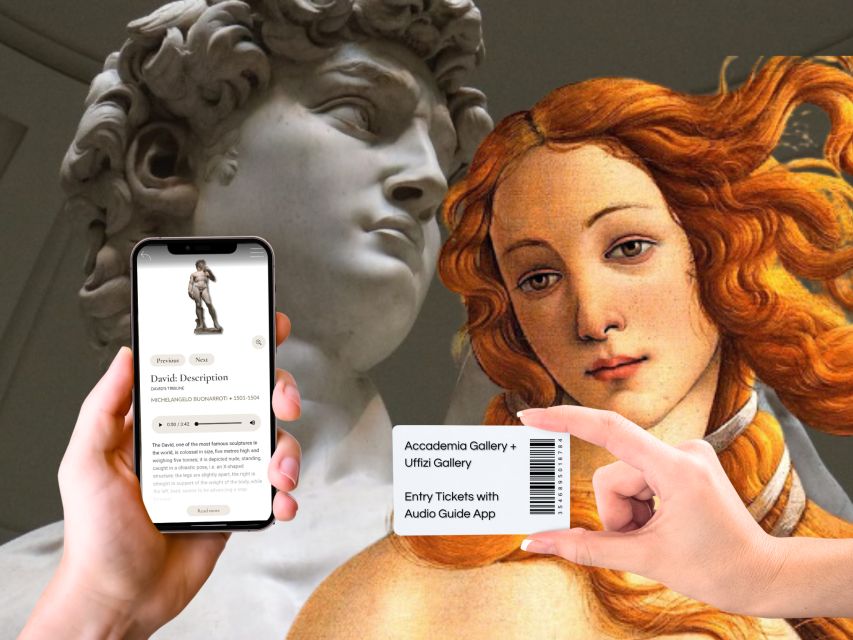 Florence: Uffizi & Accademia Priority Tickets with Audio App - Meeting the host and getting inside