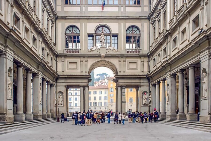 Florence: Uffizi Priority Ticket & Masterpieces Audio App - Meeting the ACCORD host near Cellini’s statue