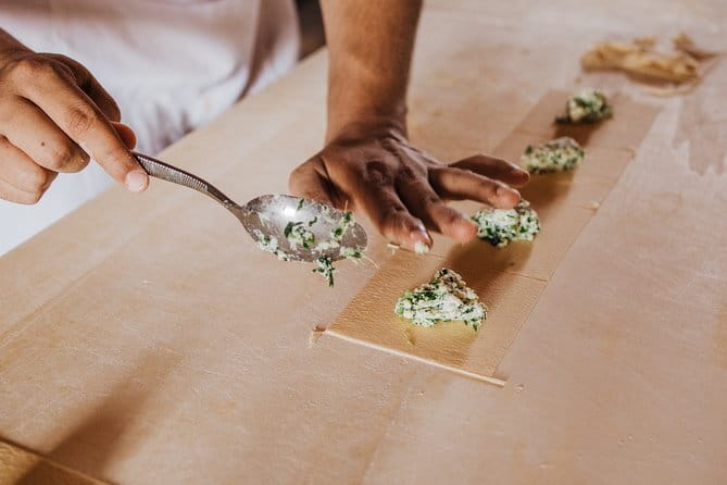 Francy's Pasta & Gnocchi on Top of Florence Hills - Rolling dough by hand and making three pasta dishes