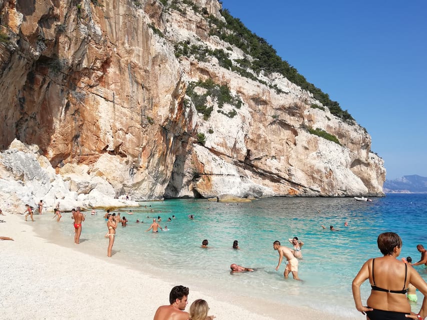 From Arbatax: Full-Day Guided Boat Tour of the Baunei Coast - Cala Sisine: the final long swim