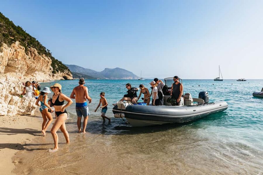 From Cala Gonone: Gulf of Orosei Dinghy Trip - Cala delle Sorgenti and another long swim