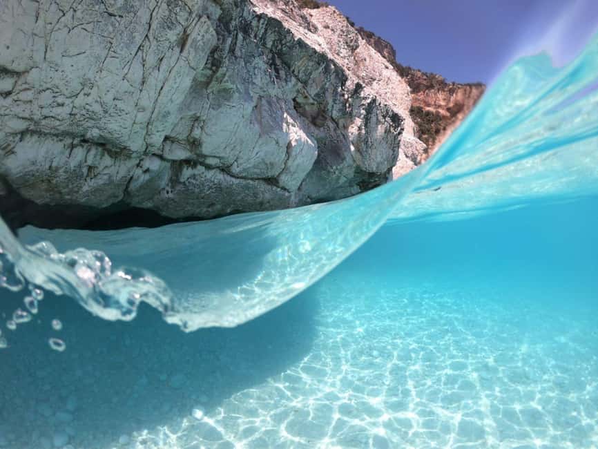 From Cala Gonone: Gulf of Orosei Dinghy Trip - Cala Sisine and the lunch choice