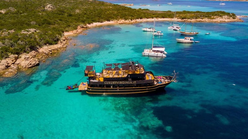 From Cannigione: La Maddalena Archipelago Boat Trip - Love Bay near Spargi: your first long swim