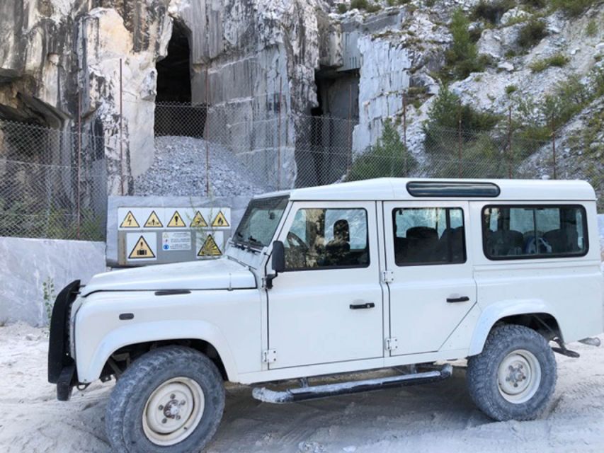 From Carrara: Marble Quarries Jeep Tour with Lardo Tasting - Meeting at Piazza Vittorio Veneto