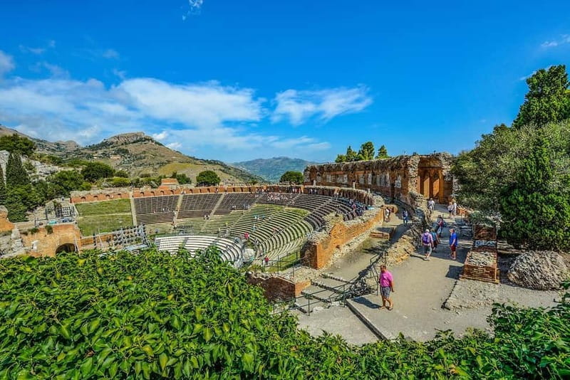 From Catania: Taormina, Savoca, & Castelmola Tour w/ Lunch - Lunch with pasta alla Norma and Etna wine