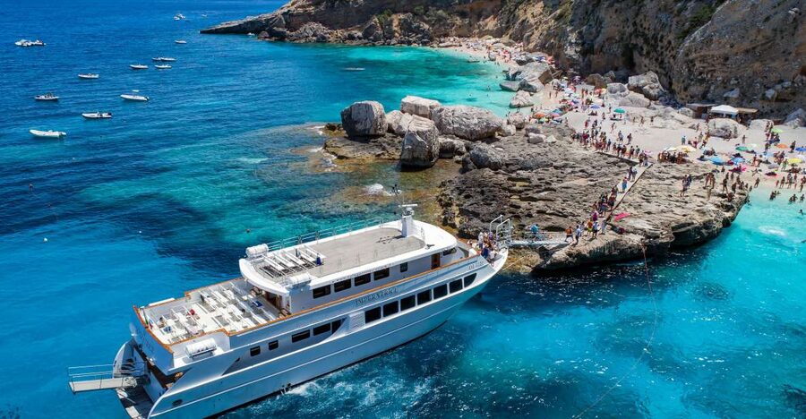 From La Caletta or Orosei: Gulf of Orosei Cruise - The coast near Cala Goloritzè