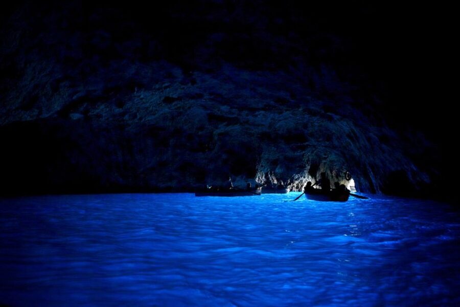 From Naples: Capri and Blue Grotto Day Tour - Entering the Blue Grotto by small boat
