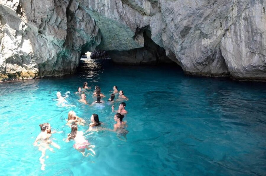 From Naples: Capri Boat Day Trip with Drinks - Swimming in clear water, with equipment costs to watch