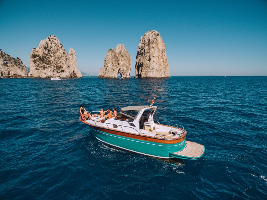 From Naples: Capri Boat Day Trip with Drinks - From Naples to Piano di Sorrento at 8:45 AM