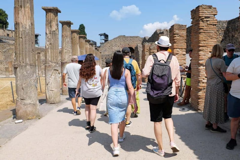From Naples: Guided tour of Pompeii skip-the-line and round-trip train - The two-hour guided walk