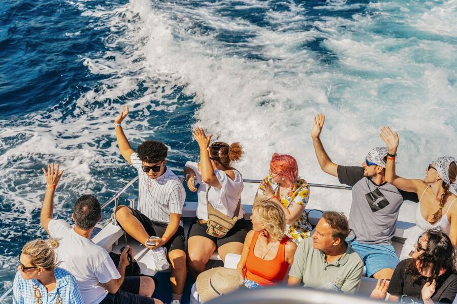 From Naples: Gulf of Naples & Capri Sightseeing Boat Tour - Morning pickup and the crossing from Naples