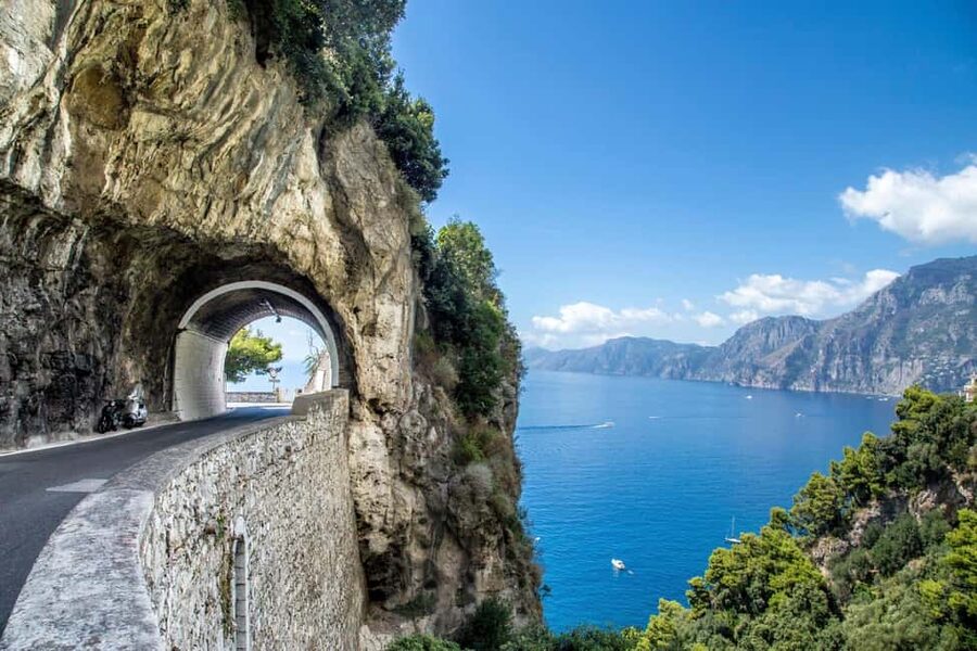 From Naples: Pompeii & Amalfi Coast Full-Day Trip with Lunch - Pickup in Naples and the road south