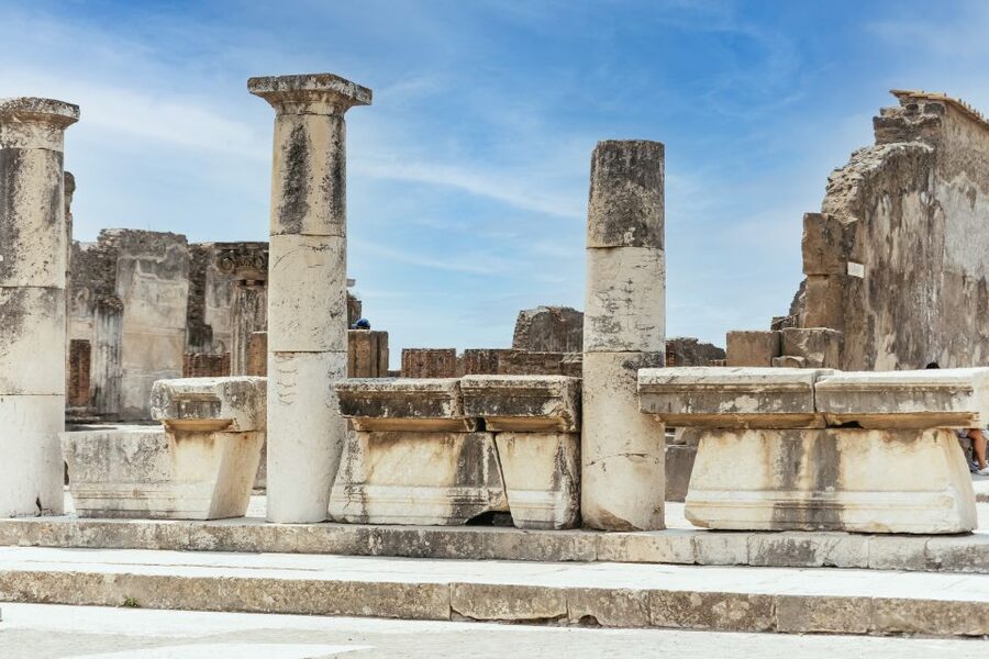 From Naples: Pompeii Ruins & Mount Vesuvius Day Tour - Pompeii: the Forum, baths, theatre, and Lupanare