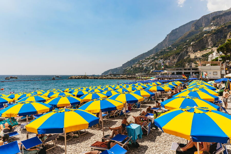 From Naples: Positano and Amalfi Boat Tour with Drinks - Marina Grande and the Sorrento cliffs