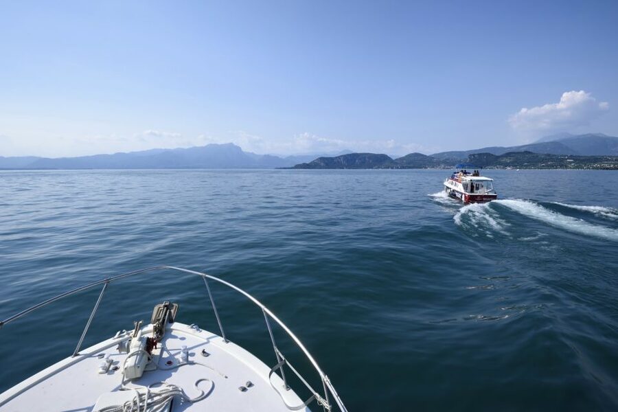 From Peschiera: Garda East Coast Cruise to Sirmione - The swim stop comes after Sirmione