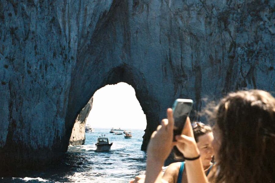 From Positano: Day trip to Capri - Group Tour by boat - Seeing Capri from the sea