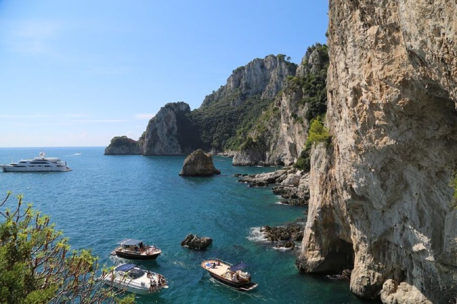 From Positano: Sorrento Coast & Capri Full-Day Trip by Boat - Drinks, food, music, and limoncello