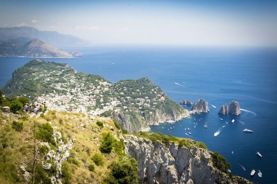 From Rome: Capri Island Day Trip - The ferry crossing from Naples to Capri