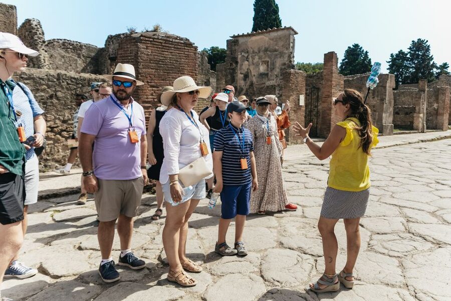From Rome: Pompeii Day Trip with Optional Vesuvius and Lunch - Lunch with views across Campania
