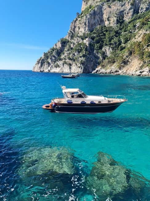 From Sorrento: Capri Boat Tour with Blue Grotto Visit - Swimming and snorkeling from the boat