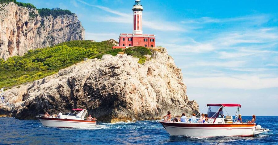 From Sorrento: Capri Island Boat Day Trip With Transfer - Cruising past Capri’s famous coast