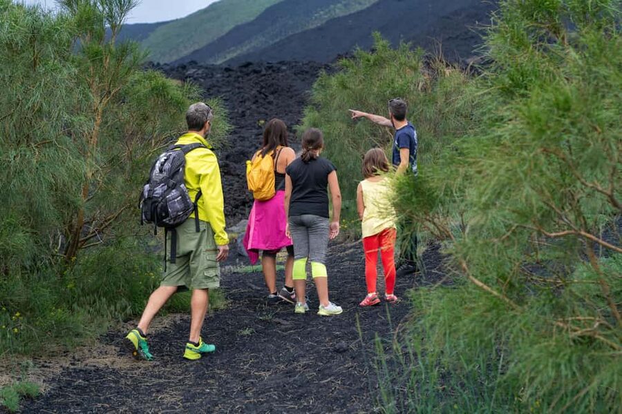 From Taormina: Etna Tour with Hiking, Cave Visit, & Tastings - The lava cave near Etna